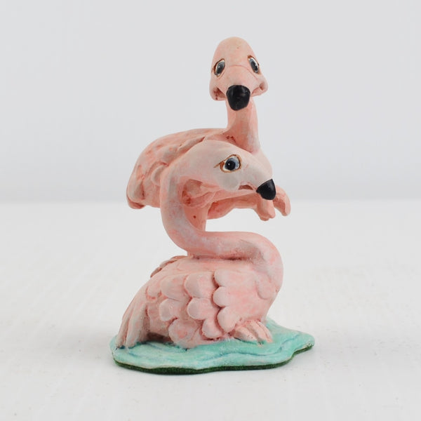 Dreamsicles Flamingo Pair Figurine from 1998 Cast Art Noah’s Ark Set 10557