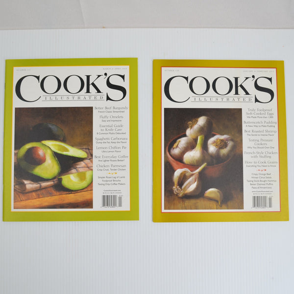 Lot Of 12 Cooks Illustrated Magazines 2010, 2013 Complete - Excellent Condition