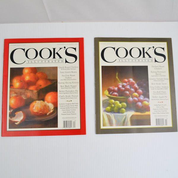 Lot Of 13 Cooks Illustrated Magazines 2008, 2009 Complete Plus American Classics