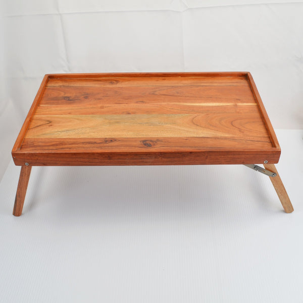 Wooden Lap Table / Tray - 21.5" x 12.5" - Folding Legs Better Homes & Gardens