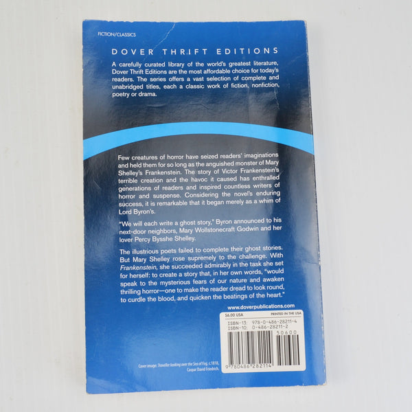 Frankenstein by Mary Shelley - Paperback - Dover Thrift Editions