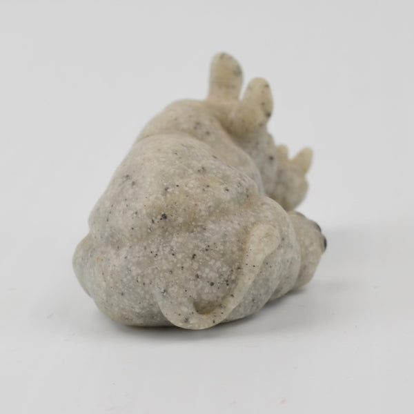 Second Nature Design Quarry Critters Mini Rhino Figurines 3 Rhinoceros - RARE