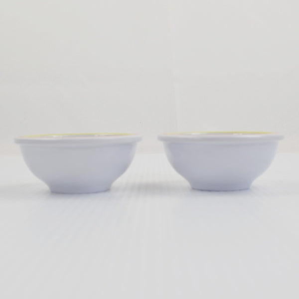 Sur la table Melamine Condiment / Dipping Bowls, Set of 2 Yellow Floreale 3.25"
