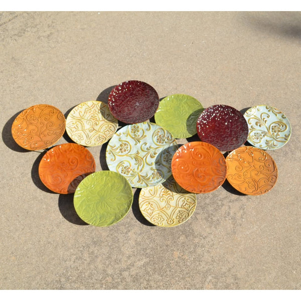 Large Metal Wall Art - Earth Tones 26 X 45