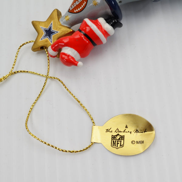 Danbury Mint Dallas Cowboys NFL Ornament Christmas Tree Santa 2009 - 5" No Box