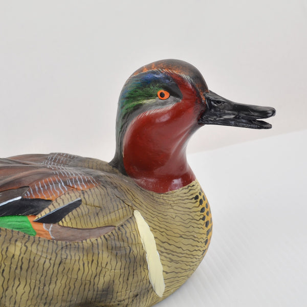 Sam Nottleman Preen Green Wing Teal Duck Decoy - Loon Lake by Wild Wings - 5090