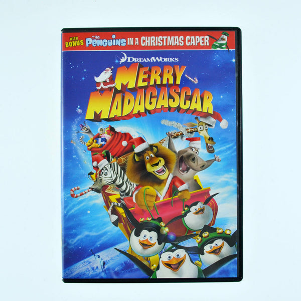 Lot of 4 Madagascar DVD 1, 2, Christmas, Penguins - Ben Stiller, Chris Rock