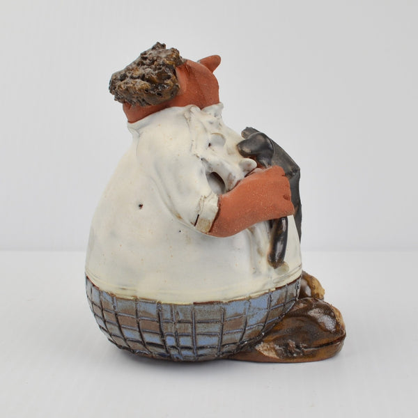 Sara Meadows Balloon People Studio Art Pottery Clay Optometrist Figurine Signed