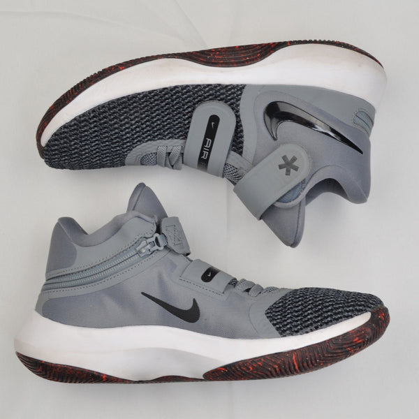 Nike Air Precision II Flyease Womens 9 Basketball Shoes Mid Top Gray Sneakers