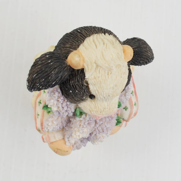 Mary’s Moo Moos “The Coming of Spring Brings Utter Joy” 1994 Enesco Cow Figurine