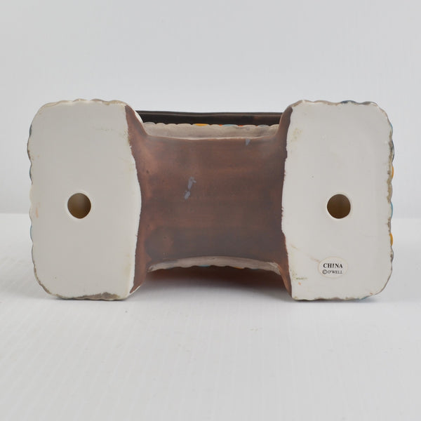 Christmas Village Collection Covered Bridge Porcelain Victorian Bridge