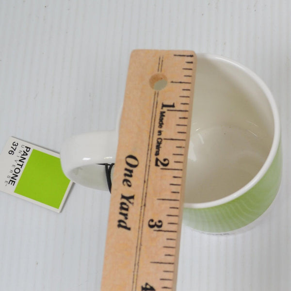 Pantone Coffee Mini Mug - 376 - Caterpillar Green - Espresso Mug 8 oz - NEW