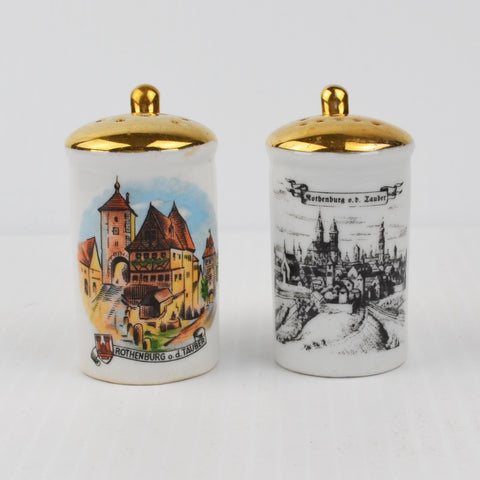 Rothenburg o.d. Tauber Germany Beer Stein Style Salt & Pepper Shakers Souvenir