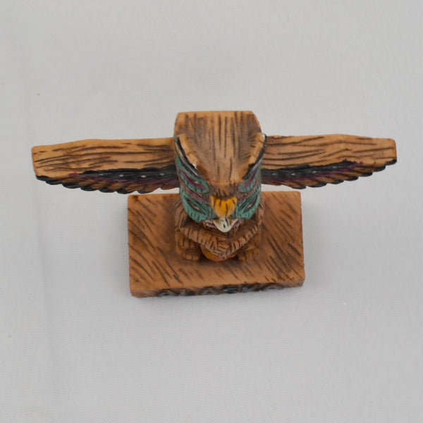 ACE Souvenir Alaska Tribal Totem Statue Figurine Folk Art Hand Painted Resin 4"