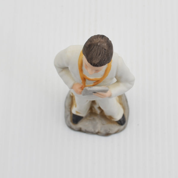 Vintage Ayerst Doctor White Coat Figurine - Medical Chart, Pharmacist 5"