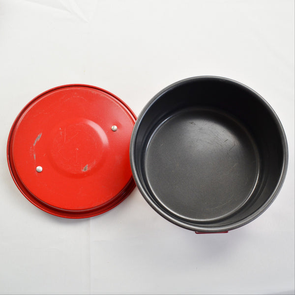 Coleman Family Cookset 807-739T Red Steel Camping Cookware Set, 5 Pieces