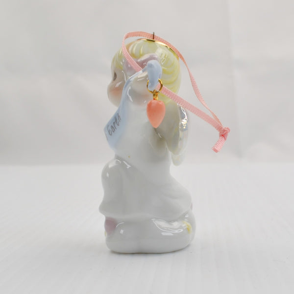 Vintage Christmas Ornament Precious Moments Porcelain Angel Peace on Earth 1998
