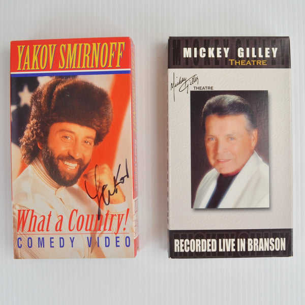 Lot of 11 Vintage BRANSON MISSOURI SOUVENIR VHS - Boxcar Willie, Mickey Gilley