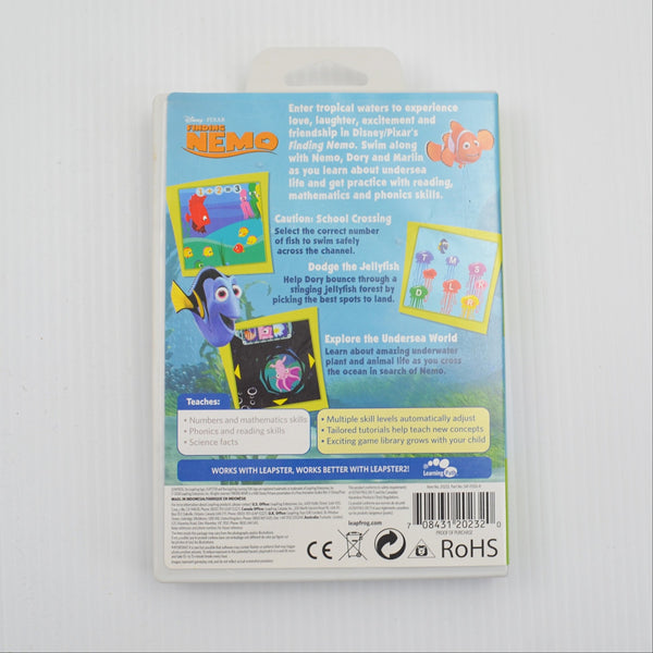 5 Lot Leap Frog Leapster Game Cartridges - Dora, Nemo, Up, Disney Fairies, I Spy