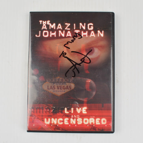 The Amazing Johnathan: Live and Uncensored (DVD, 2003) Signed Autograph
