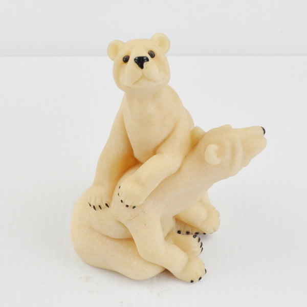 Quarry Critters Polar Bear Peter & Polly Bear Figurine 2000 Second Nature Design