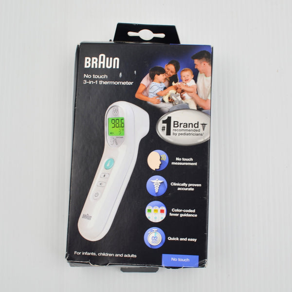 Braun BNT100US No Touch 3-in-1 Thermometer - Forehead, Liquid, Food Temperature
