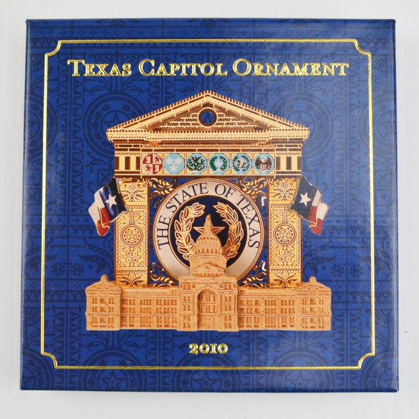 2010 Texas State Capitol Ornament With Box & Pamphlet - Christmas Holiday - NEW