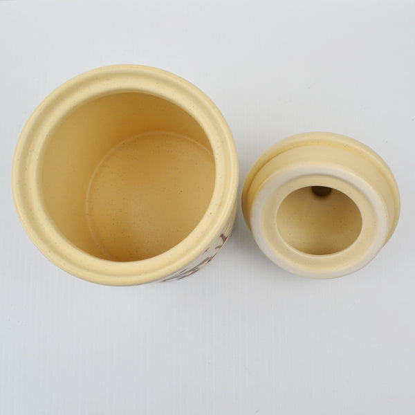 Honour Rustic Woodlands Stoneware Kitchen Moose Canisters Pull Off Lids Set of 3