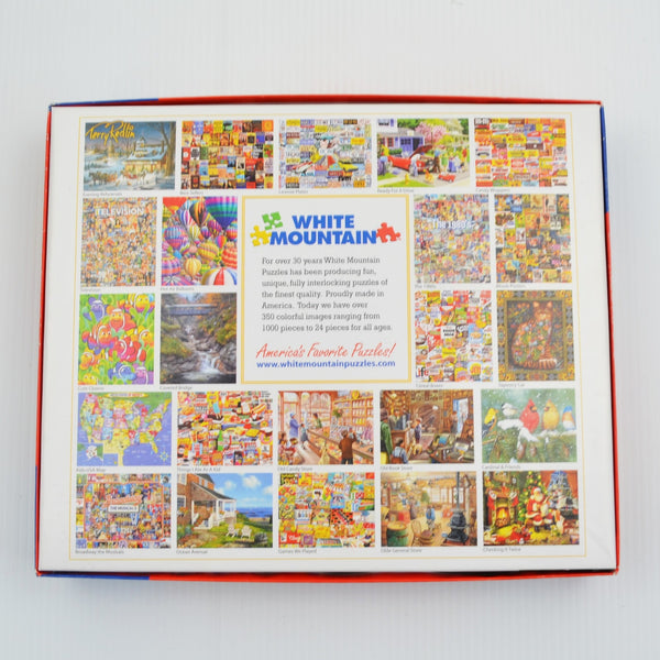White Mountain Collage Puzzle - The Sixties 1000 Piece Jigsaw Puzzle - 24 X 30