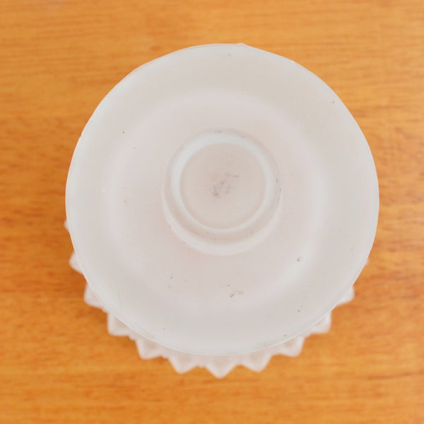 Frosted Glass Candle Holder Diamond Hobnail Votive Tealight Peg Sconce Honeycomb
