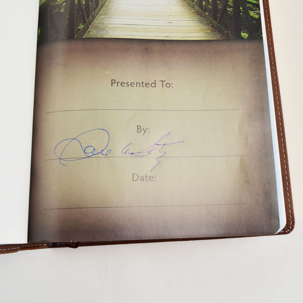 Life Essentials Study Bible - Blue Brown Duotone - Signed by Gene Getz - NEW