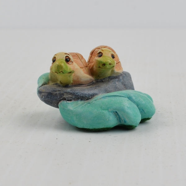 Dreamsicles Turtle Pair Figurine from 1998 Cast Art Noah’s Ark Set 10557