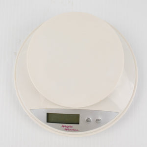 Vintage Weight Watchers Electronic Food Scale - Round White Scale