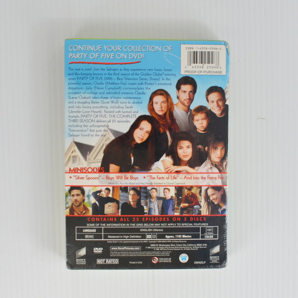 Party of Five DVD Lot Seasons One Two Three - Seasons 1 2 3  NEW SEALED
