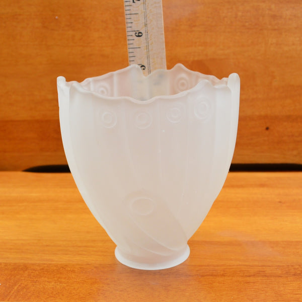 3 Light Frosted Glass Ceiling Fan Shades / Covers - Bell, Tulip 2" Fitting