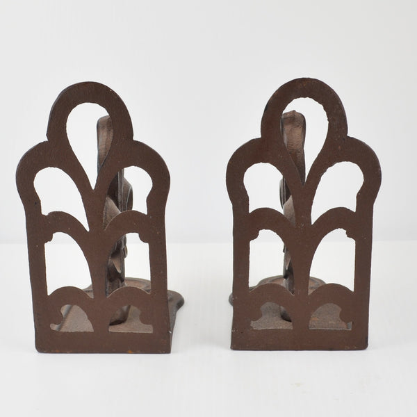 Cast Iron Fleur De Lis Bookends Heavy French New Orleans Style Book Ends Decor