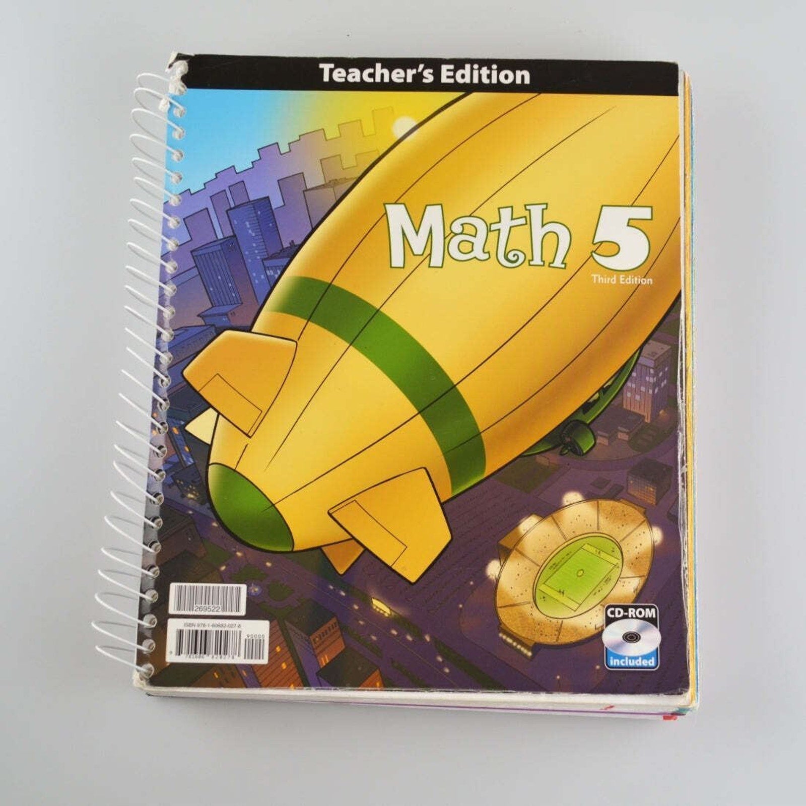 BJU Math 5 Teachers Edition - 3rd Edition with Toolkit CD - Homeschool
