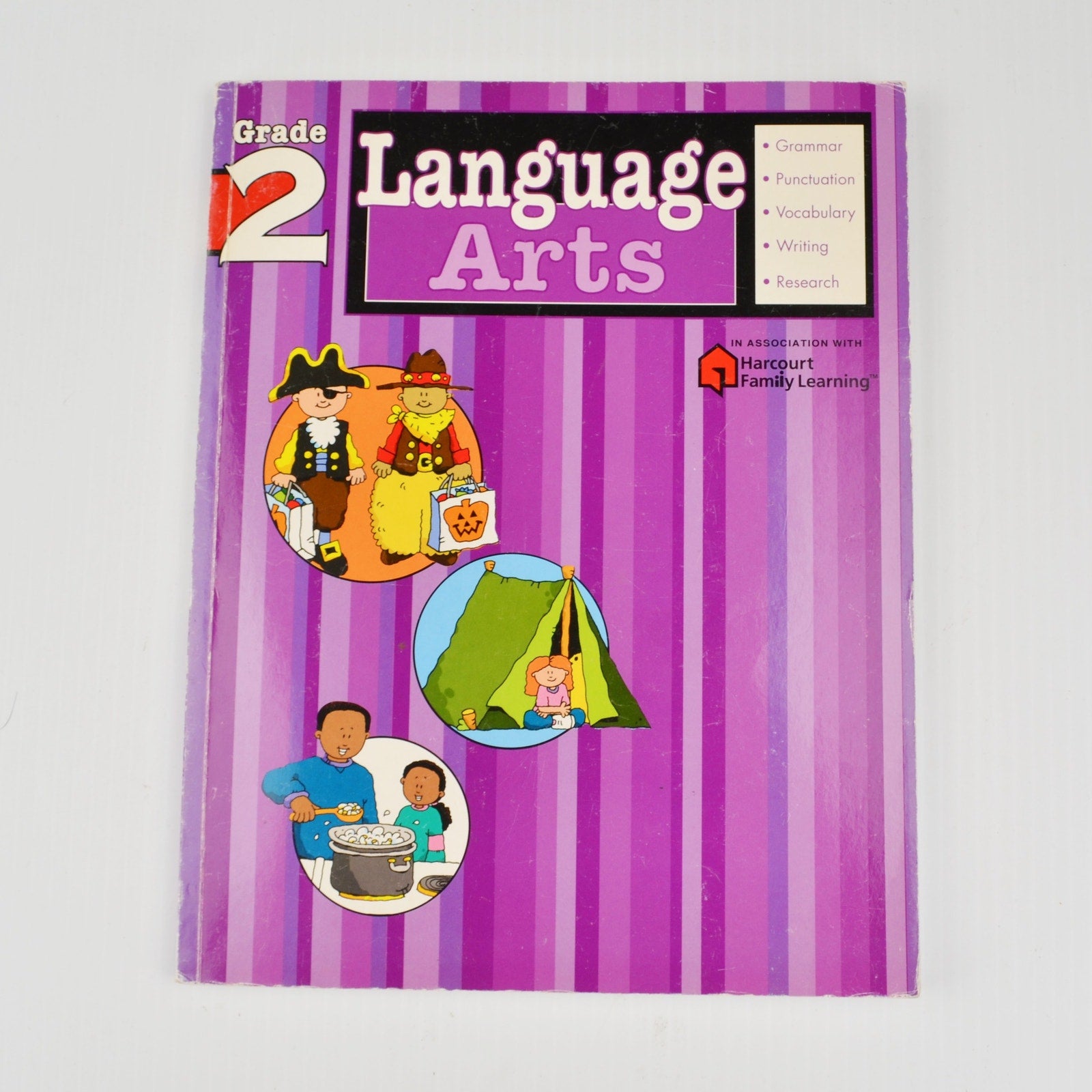 Language Arts: Grade 2 (Flash Kids Harcourt Family Learning) - Paperback