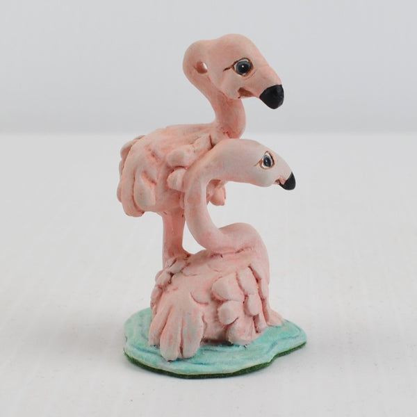 Dreamsicles Flamingo Pair Figurine from 1998 Cast Art Noah’s Ark Set 10557