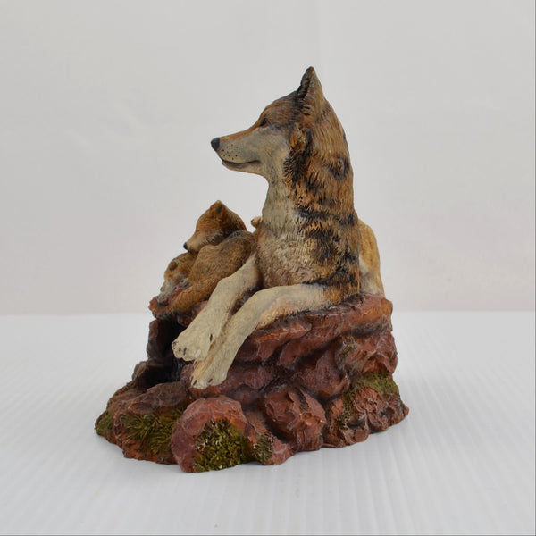 Hamilton Wolves of the Wilderness Collection Figurine A Wolf's Pride Wolf Pups