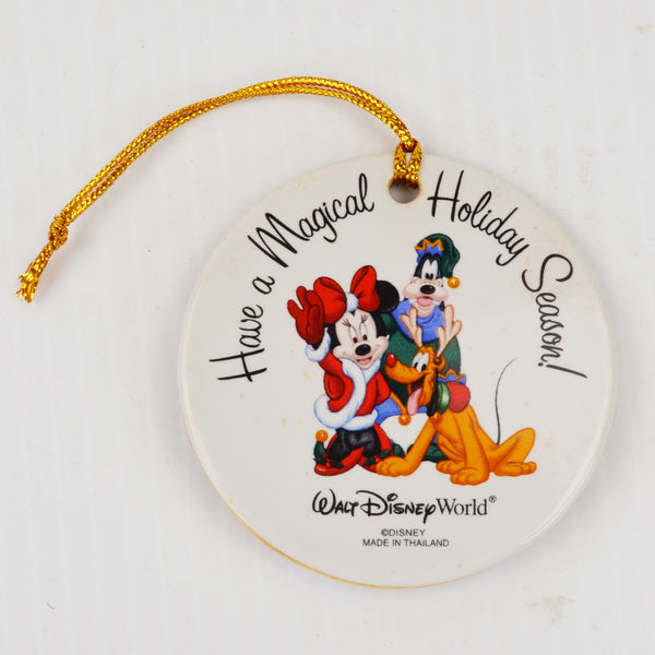 Walt Disney World Magical Holiday Season Ornament Embossed - Mickey Santa Sleigh