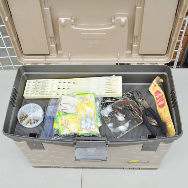 Plano Multi-Drawer Guide Series Fishing Tackle Box - With Lures, Tackle - Gray