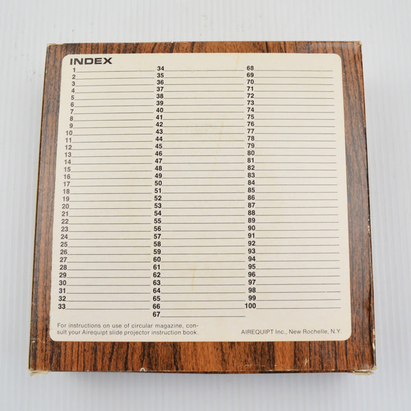Vintage Airequipt Circular Slide Magazine Carousel Holds 100 Slides