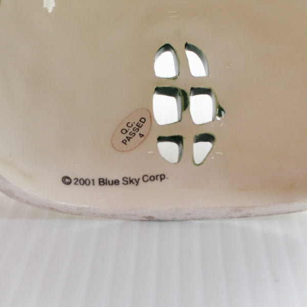 Blue Sky Clayworks, Signed by Heather Goldminc - Dragonfly Meadow Tea Light 5.5”