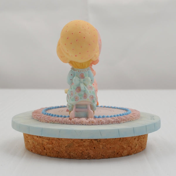 Precious Moments Enesco #770736 Girls Having Tea Candle Topper 2000
