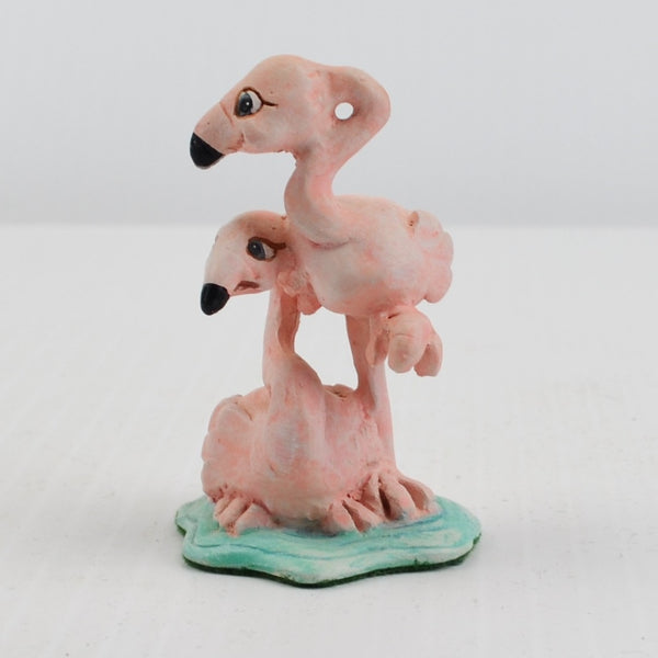 Dreamsicles Flamingo Pair Figurine from 1998 Cast Art Noah’s Ark Set 10557