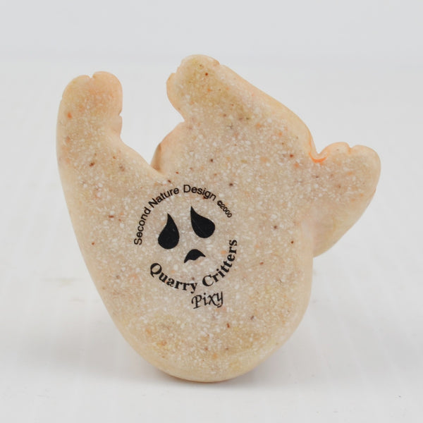 Quarry Critters Pixy Pig - Sitting Stone Pig Figurine - 2000 Second Nature