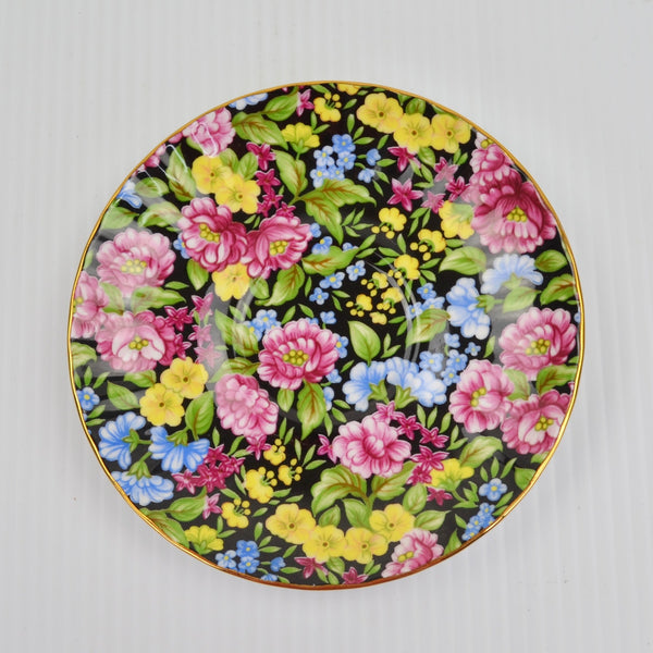 Set of 4 Bethany Floral Saucer Plates 5.5" Staffordshire England Fine Bone China