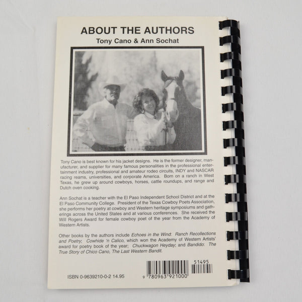 Dutch Oven Cooking with Tony Cano Signed  1993 Complete Dutch Oven Cooking Guide
