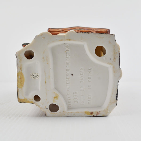 Santa's Workbench Collection Victorian Tally Ho Tavern - 1999 - New LED Light